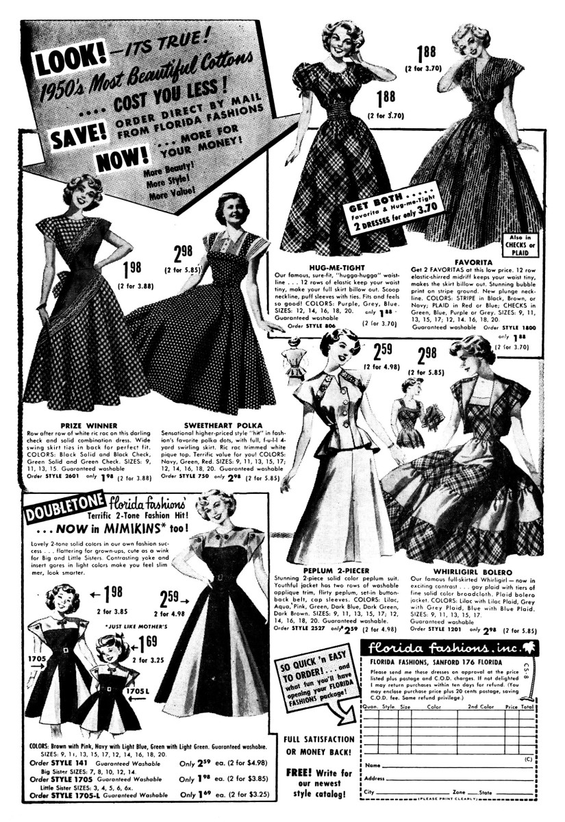 Fashion History Women S Clothing Of The 1950s Bellatory