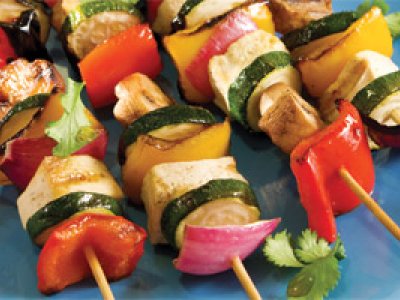 veggie tofu skewers 