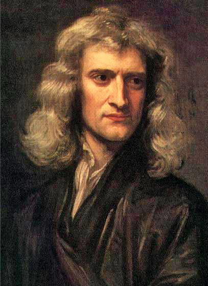 1689 portrait of Sir Isaac Newton