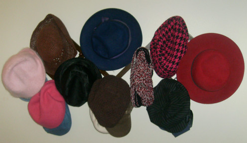 Just a few of the hats I have