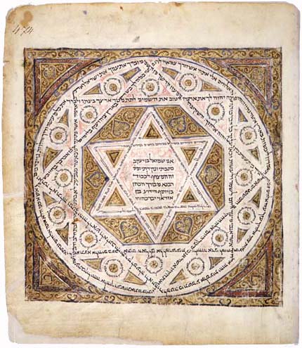 Leningrad Codex cover page E (Folio 474a). A very old manuscript of the Hebrew bible. A former possession of Karaïte Jews. They claim its author was Karaite, a position denied by Rabbinic Jews.