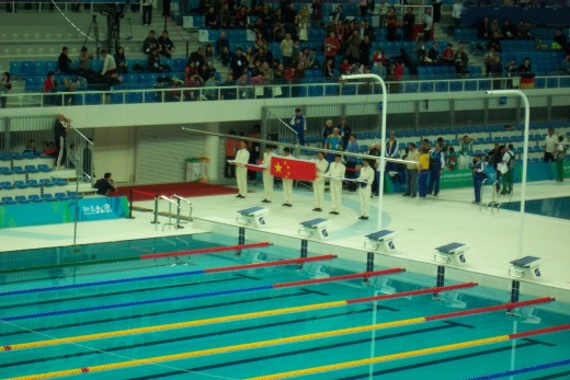 China took the gold and silver in this Olympic warm-up event.
