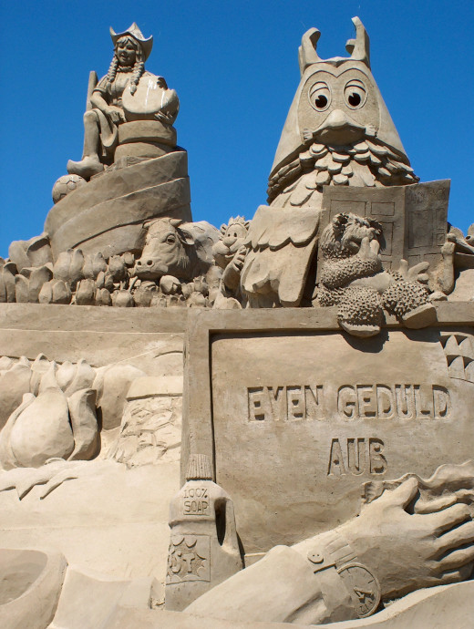 At least if you get tired and decide to use another style, you can build a sweet sand sculpture.