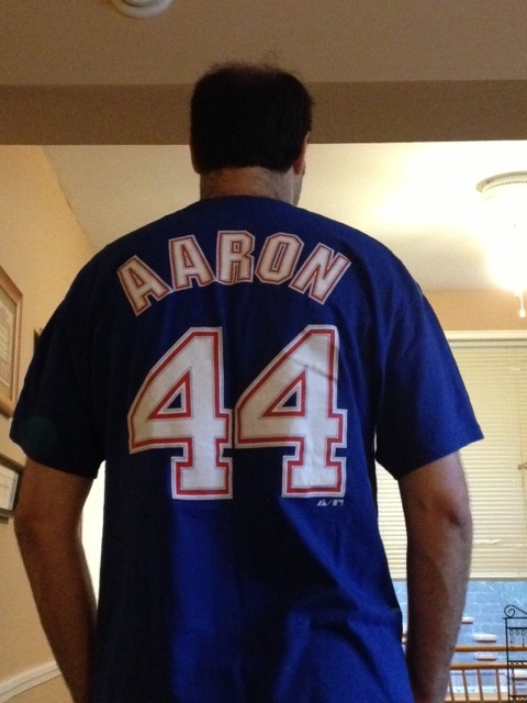 My Hank Aaron jersey