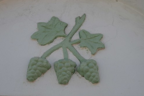 A decoration on the front of a house in the Bo-Kaap