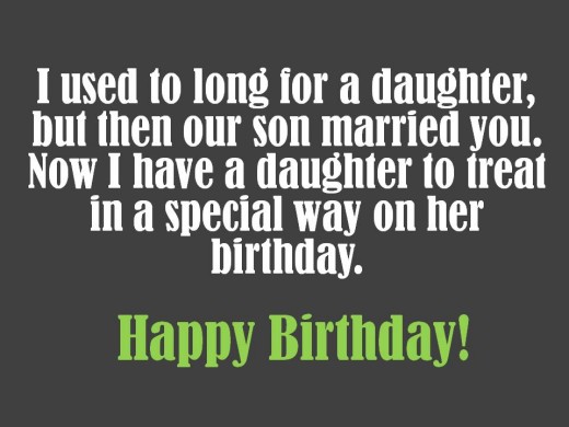 Daughter-In-Law Birthday Wishes: What to Write in Her Card | Holidappy