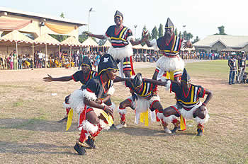 Cultural dances are part of the new yam festival