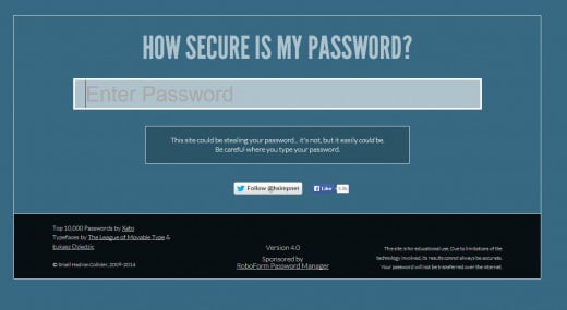 This is a screenshot for demonstration purposes only. This is the first screen you see. Go to link and test your password.