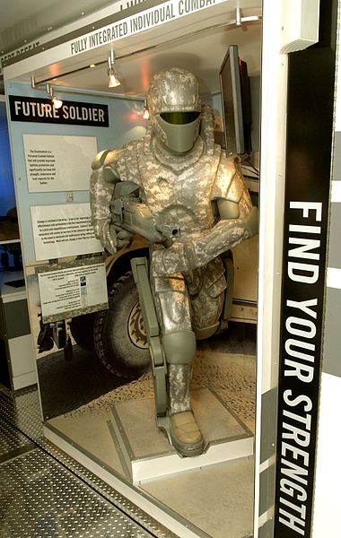Hypothetical U.S. Army armored exoskeleton