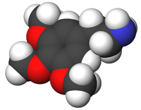 Mescaline molecular structure