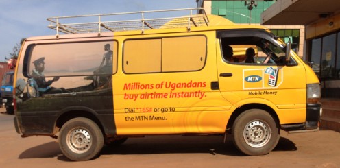 Uganda's MTN mobile money van