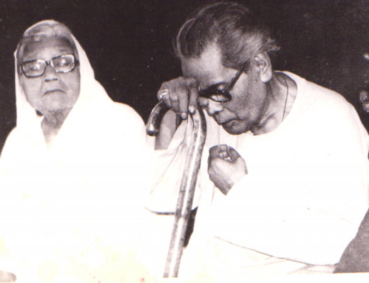 George da with Kanak Biswas on the occasion of felicitation by West Bengal Govt