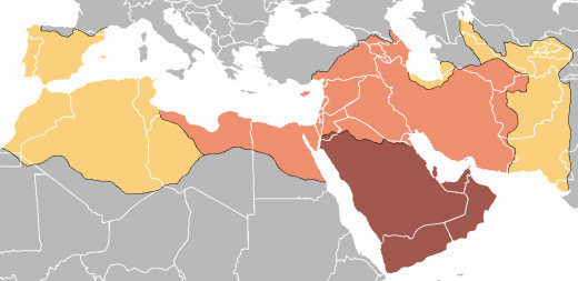 The Umayyad Caliphate in 750 A.D.