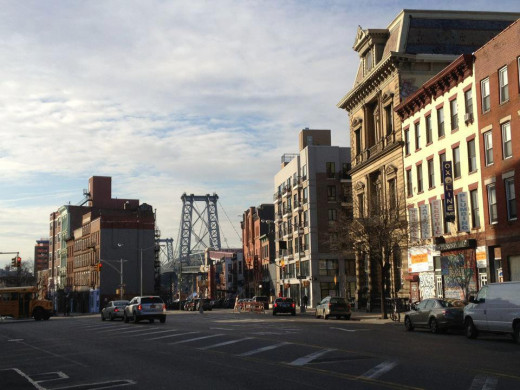 A view of hipstorically famous Williamsburg in Northern Brooklyn