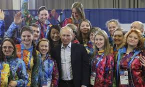 Uncle Vladimir on a charm offensive at Sochi a week before seizing Crimea.