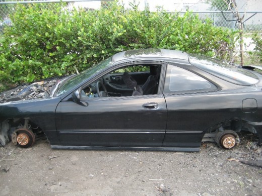 We woke up the next morning to find our car sitting on 4 cinder blacks. All four tires had been stolen. 