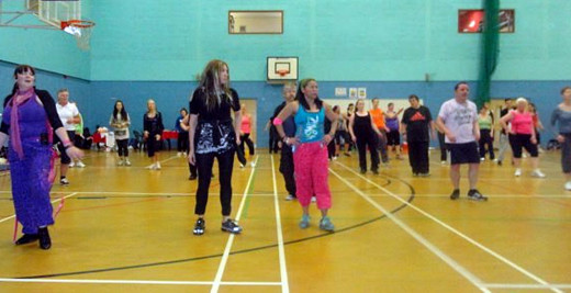 My enthusiasm at the charity Zumbathon wasn't matched by my dance skills and I often found myself lost during the routines!