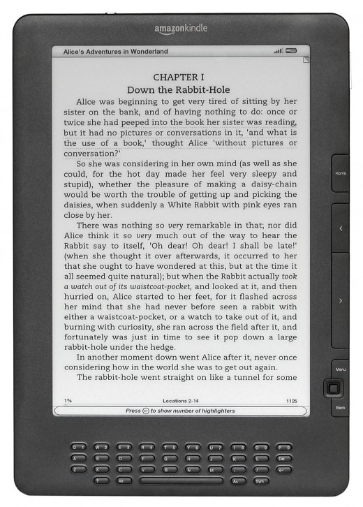 The Kindle DX in graphite