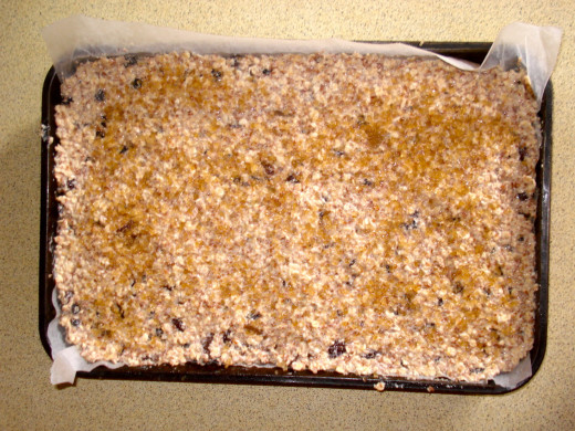 Press Mixture Down Firmly; Smooth and Sprinkle With Coffee Crystals if Desired