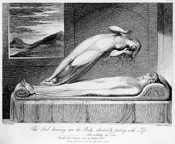 Soul leaving body by Luigi Schiavonetti,  1808
