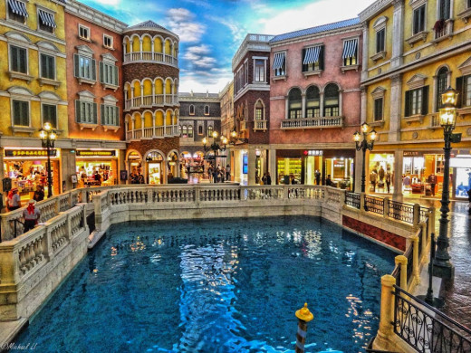 Interior of Venetian Hotel, Macau