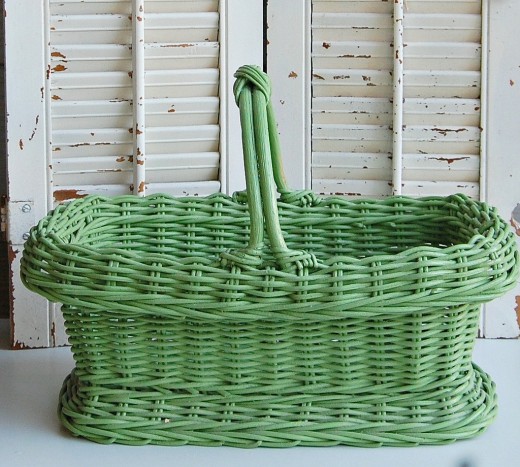 The texture and color of the wicker basket are both inspiring.