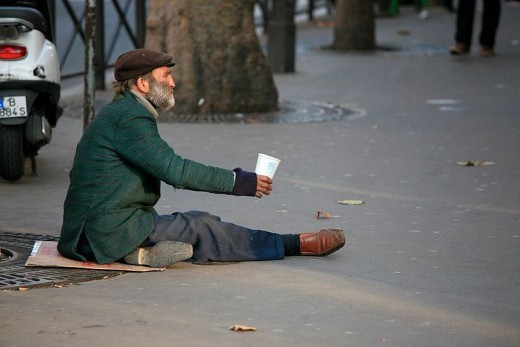 Alex Proimos, A Homeless Man in Paris