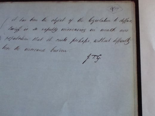 Letter from a series of documents available from The National Archives website