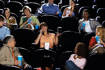 One self-serving teen causing those around her to have a rotten time at the movies