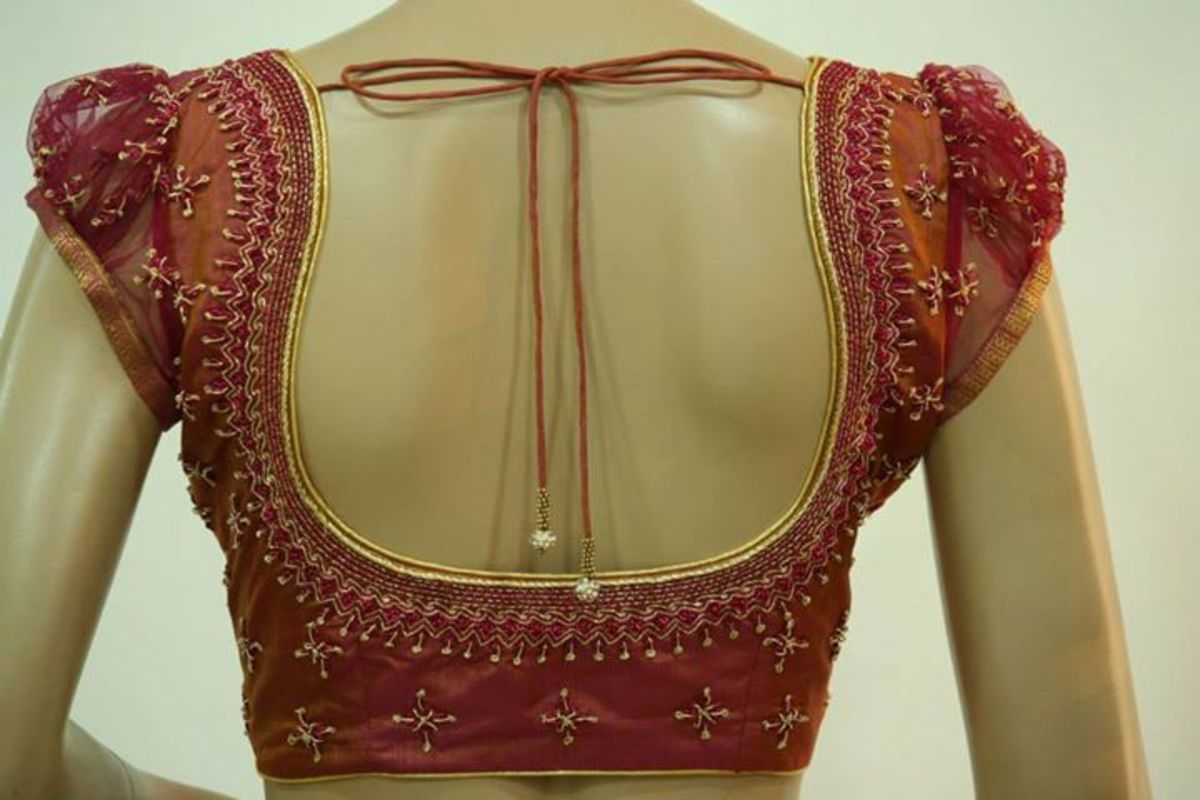 Simple saree blouse neck designs images – 30+ Latest Simple Blouse ...