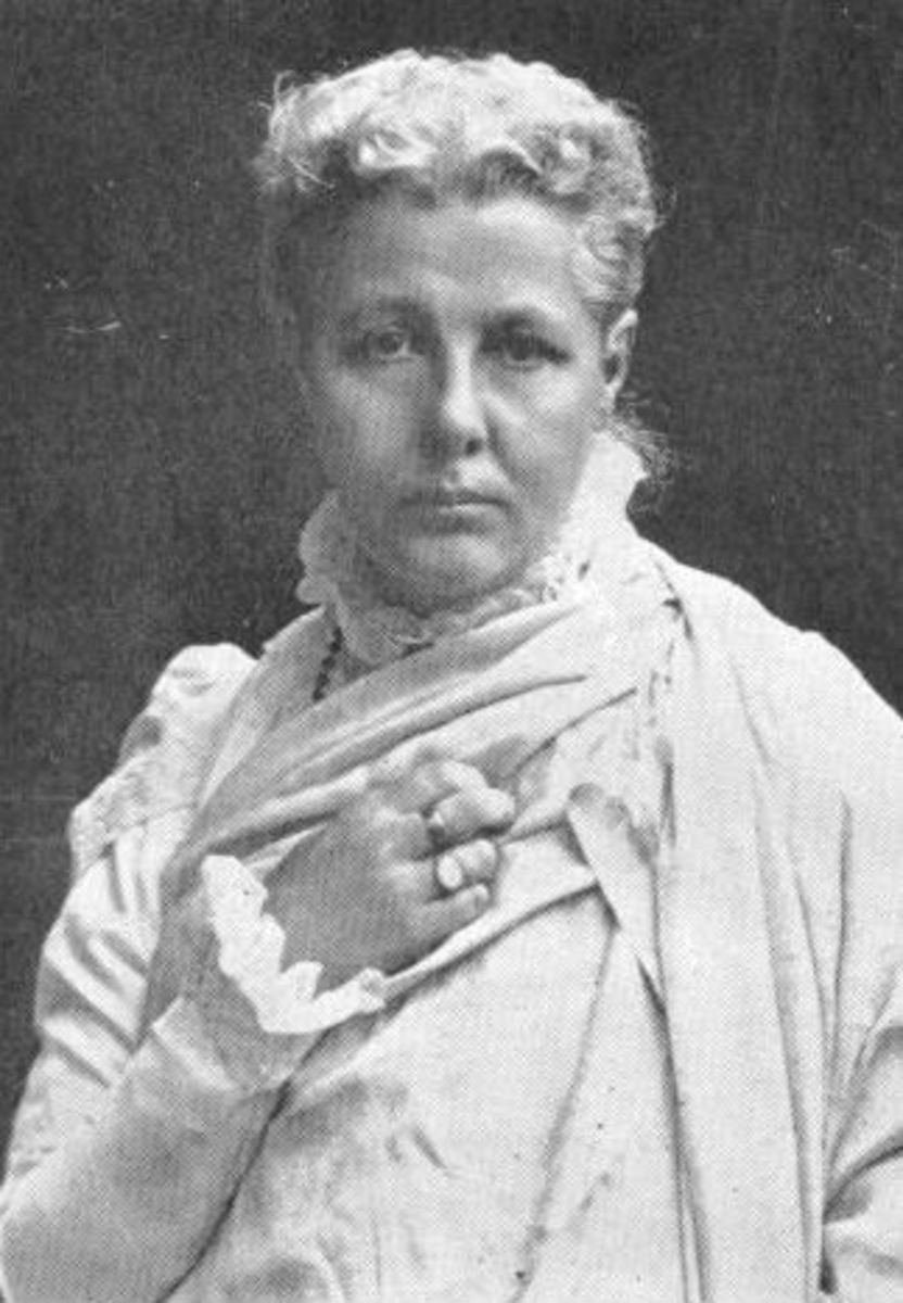 Annie Besant, leader of the Theosophical Society, who helped raise and care for Krishnamurti in his youth, and prepare him for what she believed would be his position as Messiah.