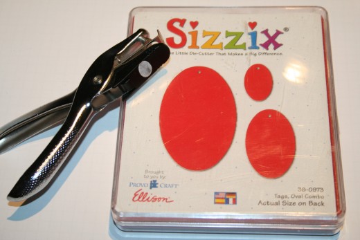 A hole punch and Sizzix dies will come in handy when preparing the circles for the bunny feet.