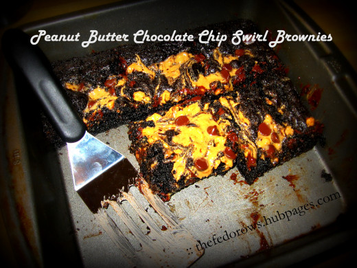 Want a quick dessert?  Use our brownie mix, swirl in some peanut butter, sprinkle some chocolate chips, and bake!