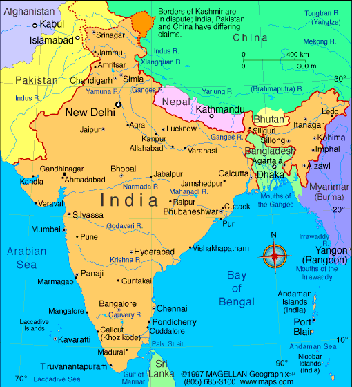 Seen geographically India is a subcontinent.