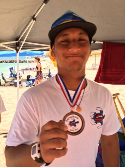 First place canoe paddling - it's hard not to love a winner in the family, but what if I'm not the winner?