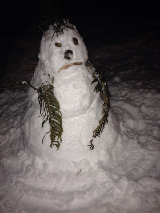 Sad snowman