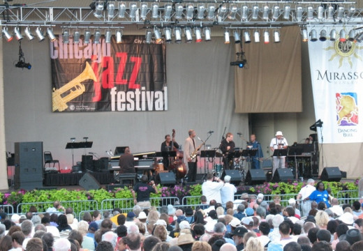 The Chicago Jazz Festival and other music festivals are free in Grant Park every summer and attracts top musical acts.