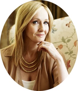 J.K.Rowling (Joanne "Jo" Rowling) best known as the author of the Harry Potter series