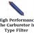 High Performance at the Carburetor Fuel Filter