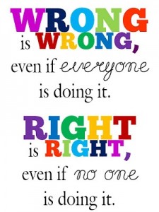 Knowing the One who is righteous helps me know what is right and what is wrong.  This is part of making good choices. 