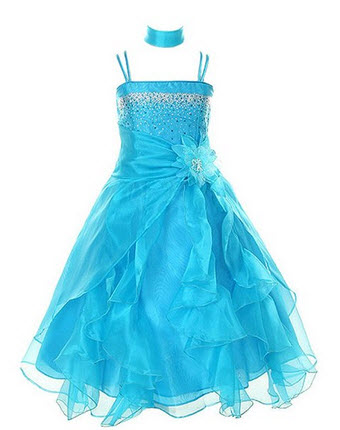 Crystal Organza Flower Girl Dress