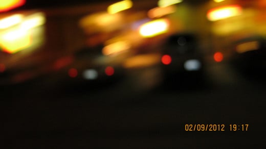 Crenshaw Blvd. at night