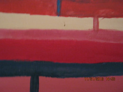 Mark Rothko-style painting created by Victoria Moore in Kimber Luederitz's "Creative Art Class".