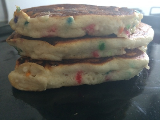 Look at those sprinkles! Yum! Cake Batter!