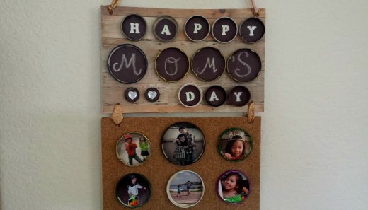 Make this charming wall décor using recycled material from home.