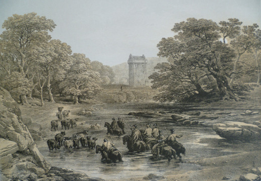 Reivers raid on Gilnockie Tower