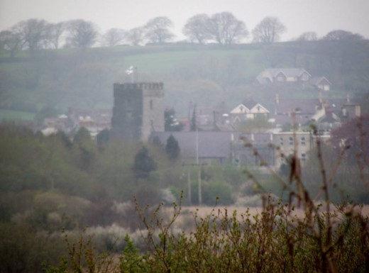A great view with St Marys Church in the distance.