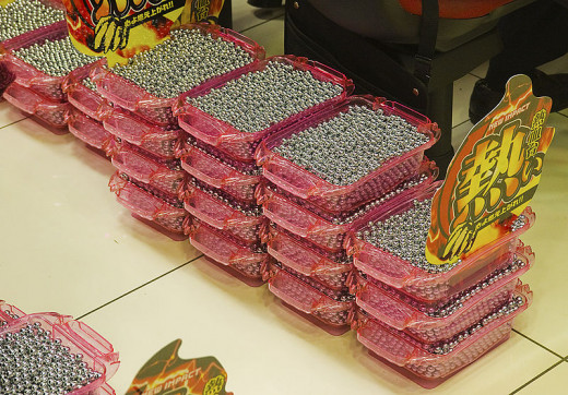 Not an uncommon site in a pachinko parlor