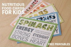 Free Printables: Nutritious Food Cards for Kids