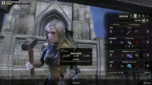 Crafting Menu